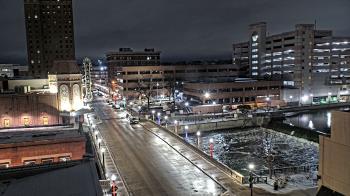 Weather camera view of City of Aurora IL.