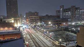 Weather camera view of City of Aurora IL.