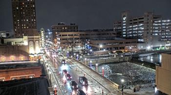 Weather camera view of City of Aurora IL.