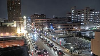 Weather camera view of City of Aurora IL.