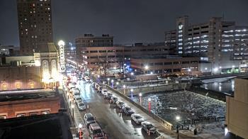Weather camera view of City of Aurora IL.