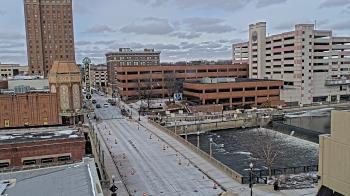 Weather camera view of City of Aurora IL.