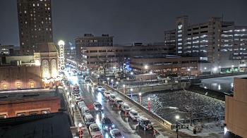 Weather camera view of City of Aurora IL.