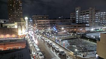 Weather camera view of City of Aurora IL.