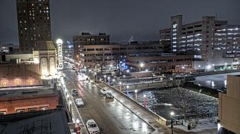 Weather camera view of City of Aurora IL.
