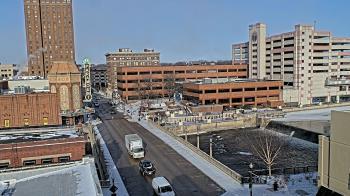 Weather camera view of City of Aurora IL.