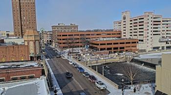 Weather camera view of City of Aurora IL.