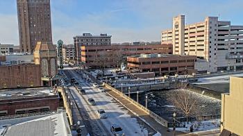 Weather camera view of City of Aurora IL.