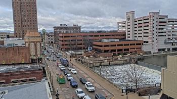 Weather camera view of City of Aurora IL.