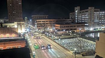 Weather camera view of City of Aurora IL.