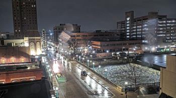 Weather camera view of City of Aurora IL.