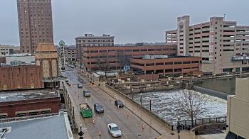 Weather camera view of City of Aurora IL.