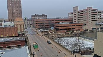 Weather camera view of City of Aurora IL.