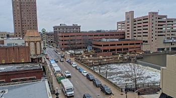 Weather camera view of City of Aurora IL.