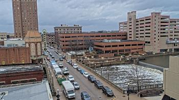 Weather camera view of City of Aurora IL.