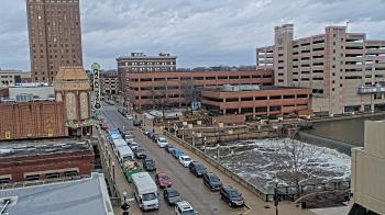 Weather camera view of City of Aurora IL.