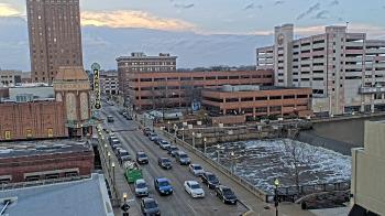 Weather camera view of City of Aurora IL.