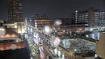 Weather camera view of City of Aurora IL.