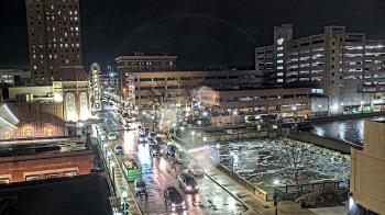 Weather camera view of City of Aurora IL.