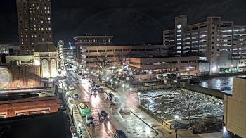 Weather camera view of City of Aurora IL.