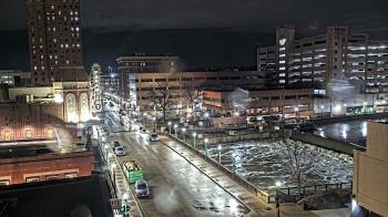 Weather camera view of City of Aurora IL.
