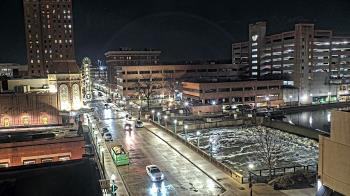 Weather camera view of City of Aurora IL.