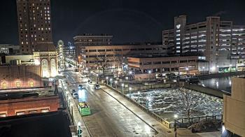 Weather camera view of City of Aurora IL.