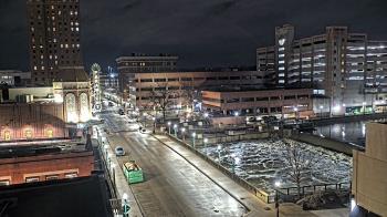 Weather camera view of City of Aurora IL.