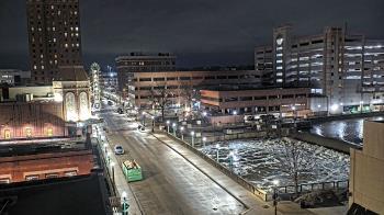 Weather camera view of City of Aurora IL.