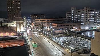 Weather camera view of City of Aurora IL.