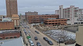 Weather camera view of City of Aurora IL.