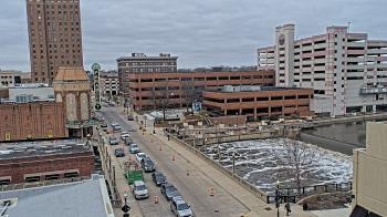 Weather camera view of City of Aurora IL.