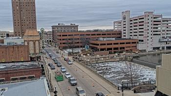 Weather camera view of City of Aurora IL.