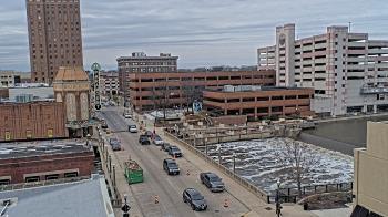 Weather camera view of City of Aurora IL.