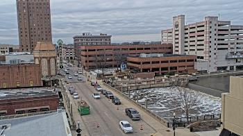 Weather camera view of City of Aurora IL.