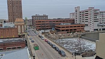 Weather camera view of City of Aurora IL.