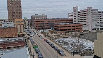 Weather camera view of City of Aurora IL.