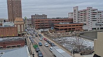 Weather camera view of City of Aurora IL.
