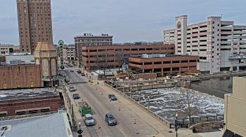 Weather camera view of City of Aurora IL.