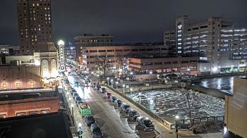 Weather camera view of City of Aurora IL.