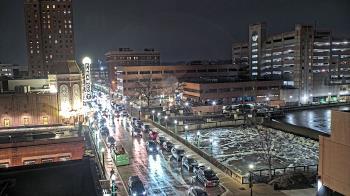 Weather camera view of City of Aurora IL.