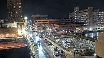 Weather camera view of City of Aurora IL.