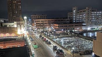 Weather camera view of City of Aurora IL.