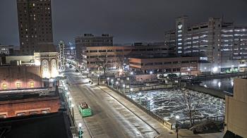 Weather camera view of City of Aurora IL.