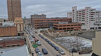 Weather camera view of City of Aurora IL.