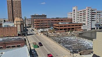 Weather camera view of City of Aurora IL.