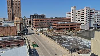 Weather camera view of City of Aurora IL.