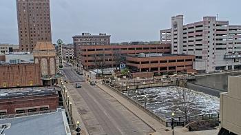 Weather camera view of City of Aurora IL.