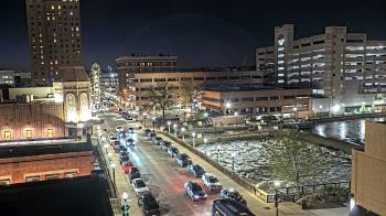 Weather camera view of City of Aurora IL.