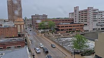 Weather camera view of City of Aurora IL.